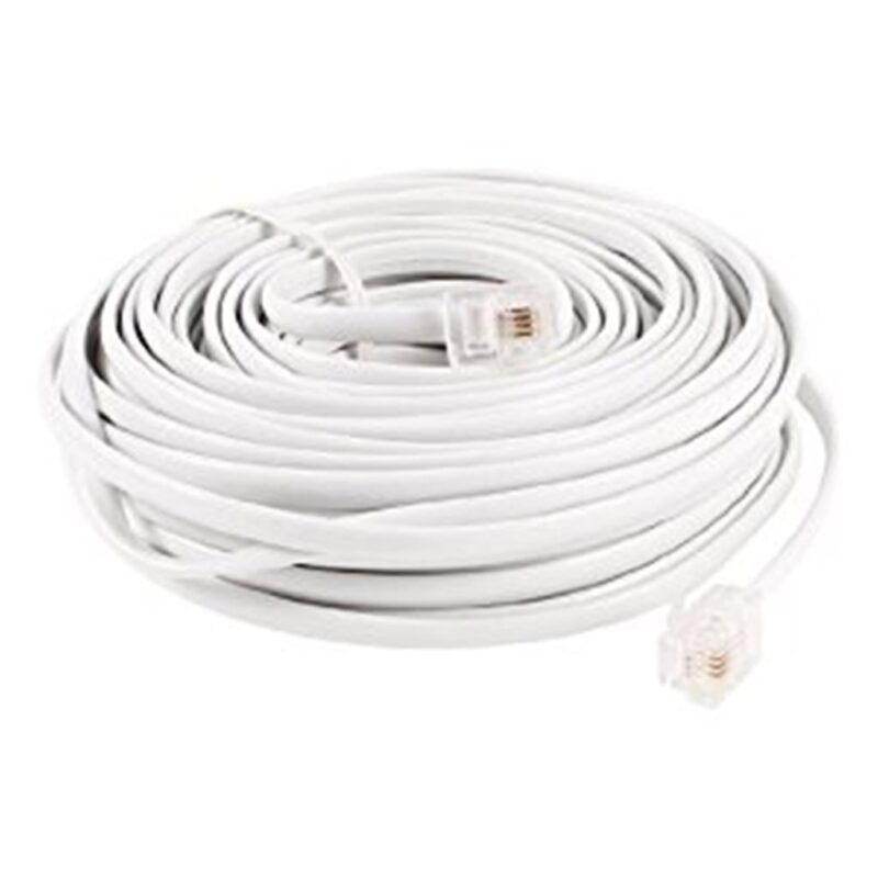 Telephone Extension Cord Cable Line Wire 100 Feet 30 Meter