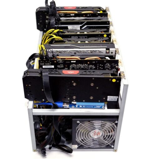 MintCell Spartan V2 Open Air GPU Mining Rig Frame Computer Case Chassis - Ethereum ETH Zcash ZEC Monero XMR 05