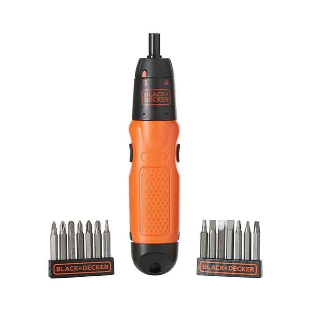 BLACK & DECKER A7071-XJ ALKALINE SCREWDRIVER SET ELECTRIC 54 PIECES TOOL  BOX 4AA BATTERY EASY USE SAFETY MINI TOOL