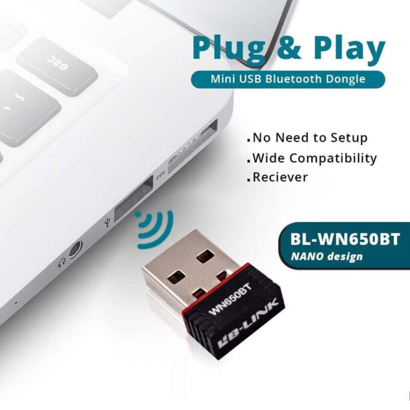 Bluetooth 4.2 + AC650M Nano Wireless USB Adapter