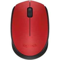 Logitech Mouse M171 Optical Wireless Nano Red