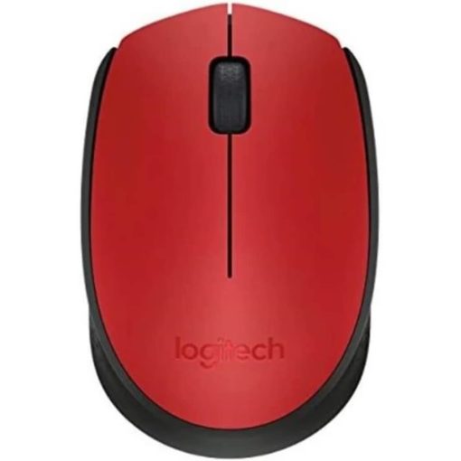 Logitech Mouse M171 Optical Wireless Nano Red