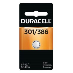 Duracell Silver Oxide 301386 Electronic Watch Battery 1.5V 1 Pack