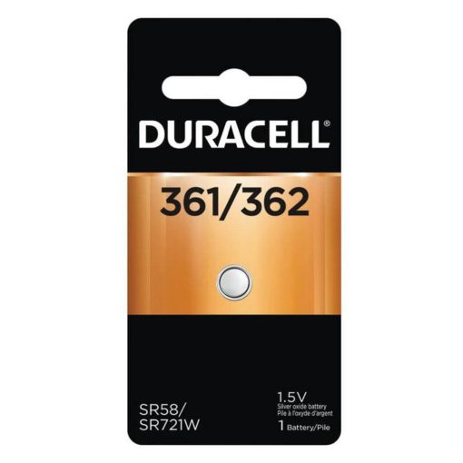 Duracell Silver Oxide 361362 Electronic Watch Battery 1.5 1 Pack