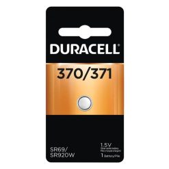 Duracell Silver Oxide 370371 Electronic Watch Battery 1.5V 1 Pack