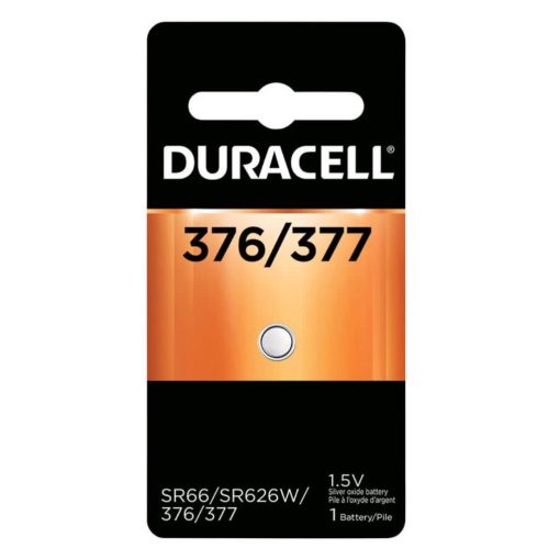 Duracell Silver Oxide 376377 Electronic Watch Battery 1.5V 1 Pack