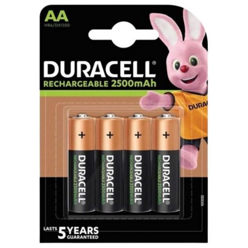 Duracell AA Rechargeable 2500mAh Batteries 4 Pack