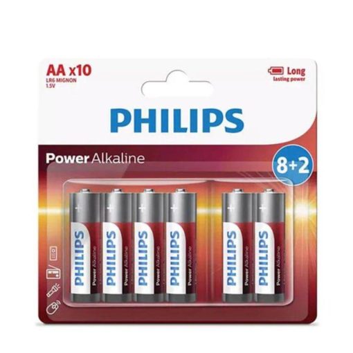 Philips AA Power Alkaline Batteries 10 Pack