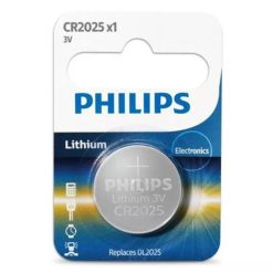 Philips CR2025 Lithium 3V Coin Cell Battery