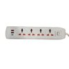 Universal Power Extension 4 Socket 2500W With 2 USB-A Ports And 1 USB Type-C 3 Meters