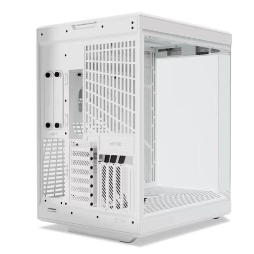 HYTE Y70 E-ATX Panoramic Tempered Glass Mid Tower Gaming Case White - Image 4