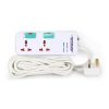 Universal 2 Way Power Extension Socket With Individual Switch 3 Meters